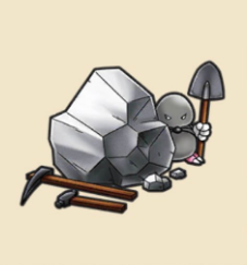 銀と採掘の道具