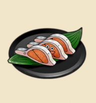 鮒のお寿司:滋賀県のおみやげ 独特のニオイがする名産品。子持ちのメスの鮒寿司は高級品。